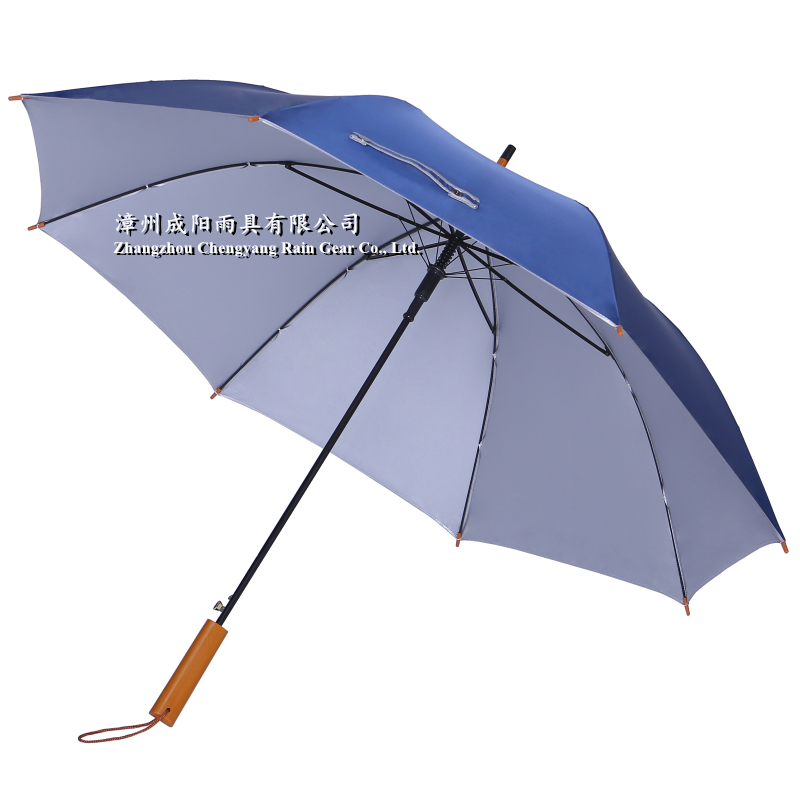 27" x 8 black fiber ribs auto open regular umbrellas ready stock