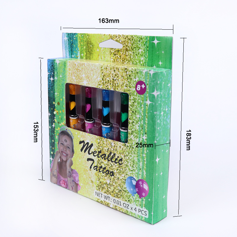 Glitter Tatoo Gel Pen Set