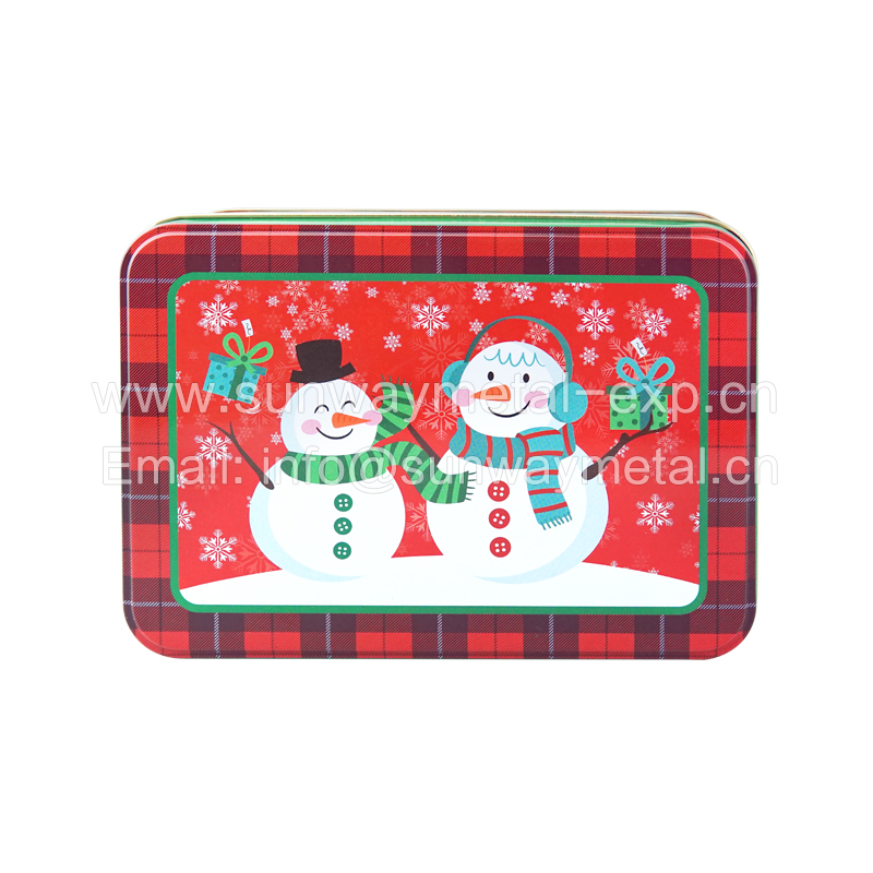 Christmas tin box Promotional gifts Food packaging 3 Size
