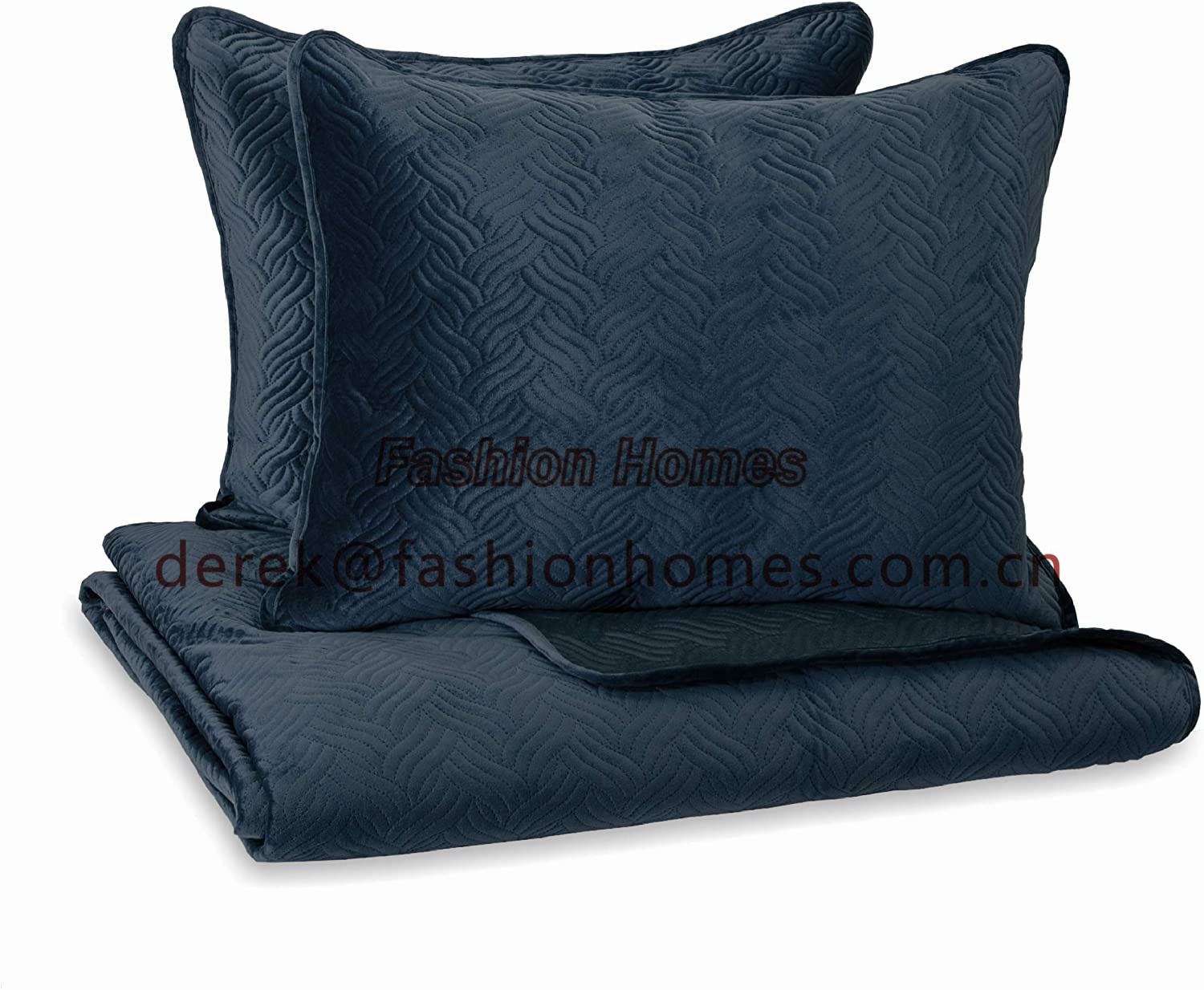 3pcs velvet quilt set