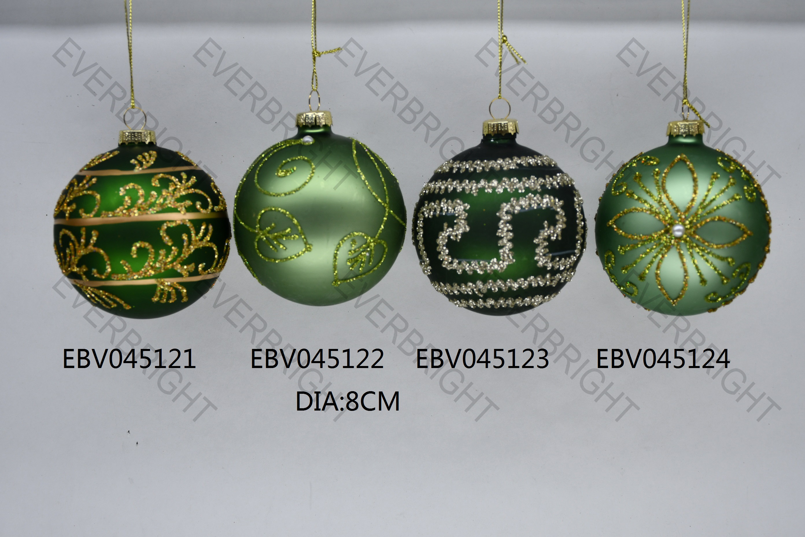 Christmas glass ornament
