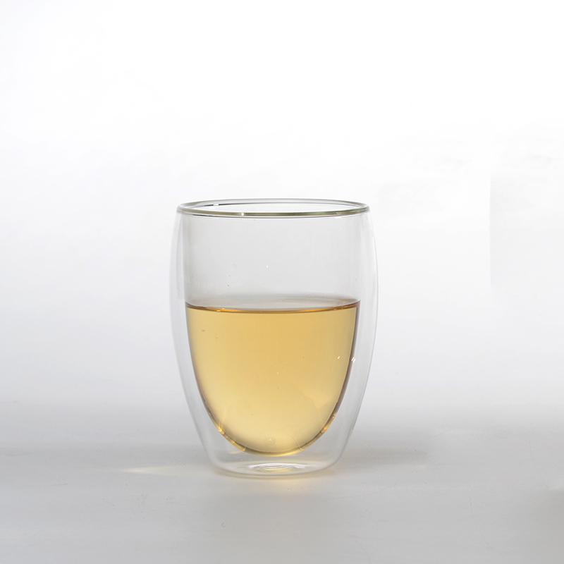 Double-deck glass cup