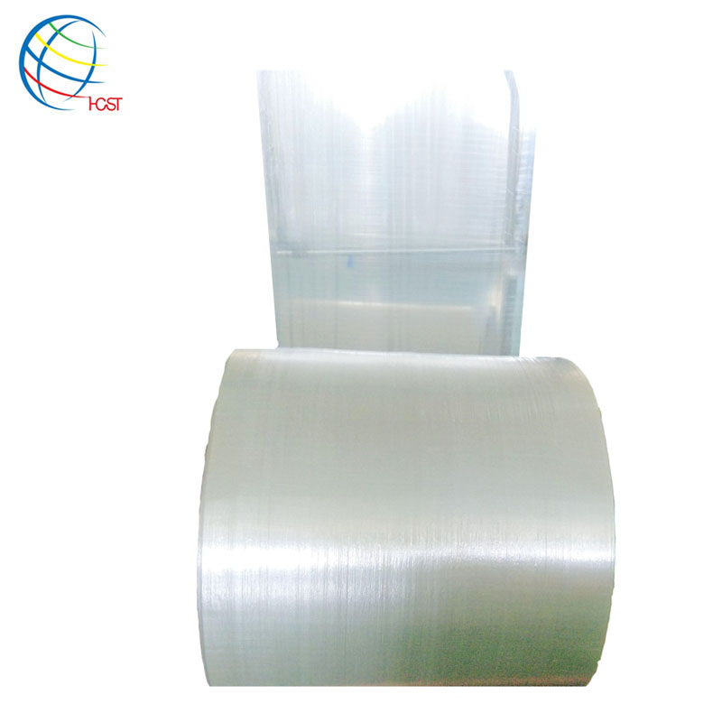10kg 50kg transparent woven polypropylene plastic grain packing bags roll