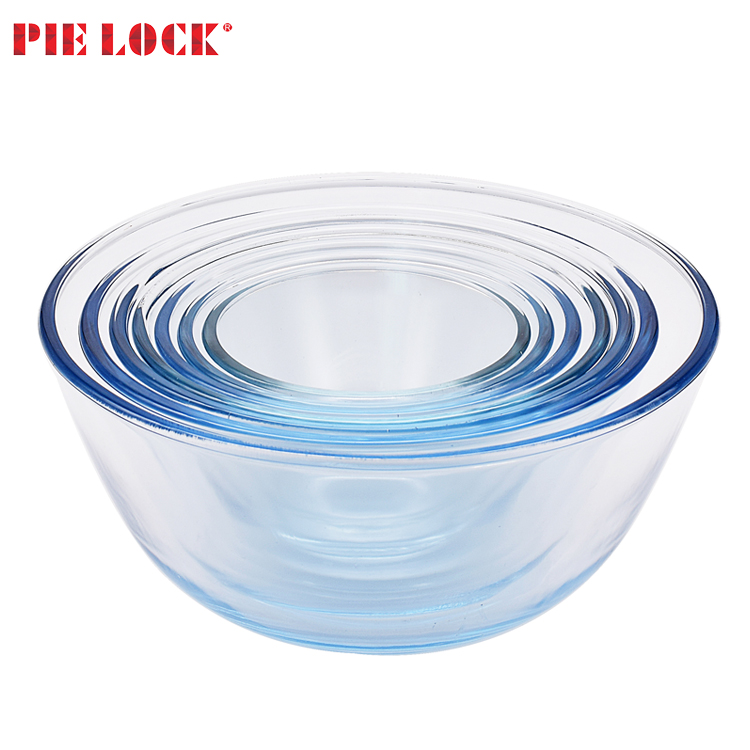 Heat resistant borosilicate glass cookware reusable salad bowl