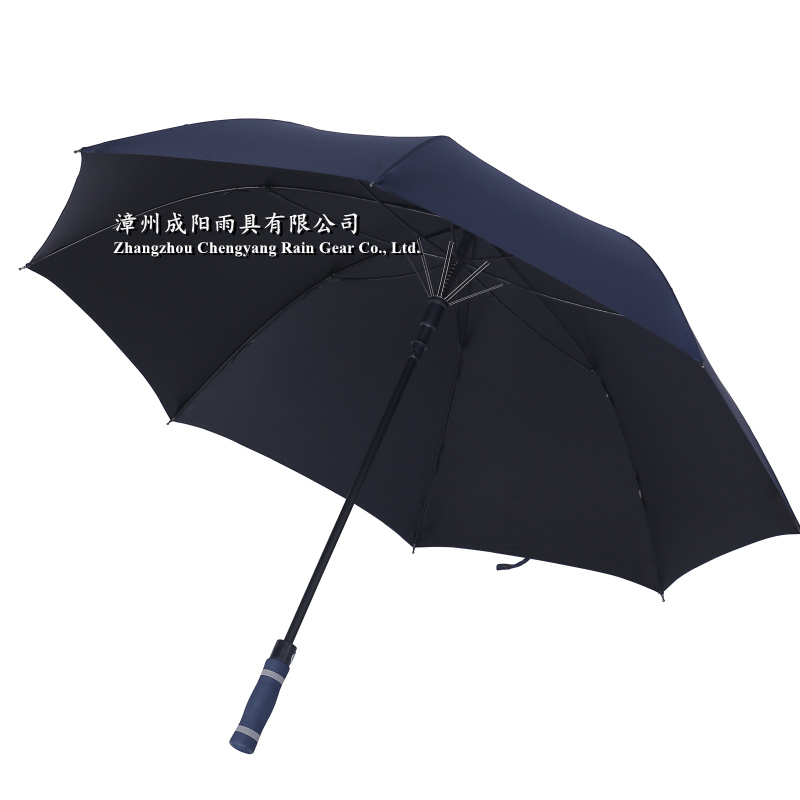 29" x 8 black fiber ribs auto open golf umbrellas ready stock