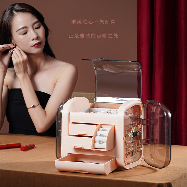 Latest Design Travel Portable Anti Dust Acrylic Jewelry Box