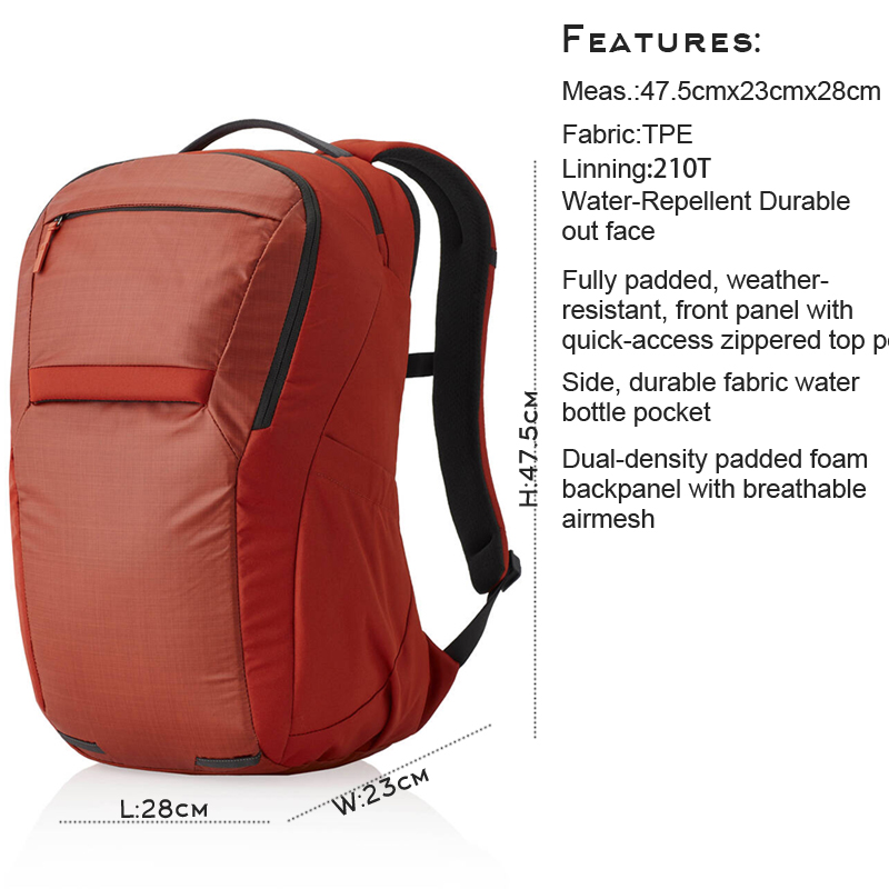 000 Four Am TPE Water Repellent Outdoor Casual Backpack