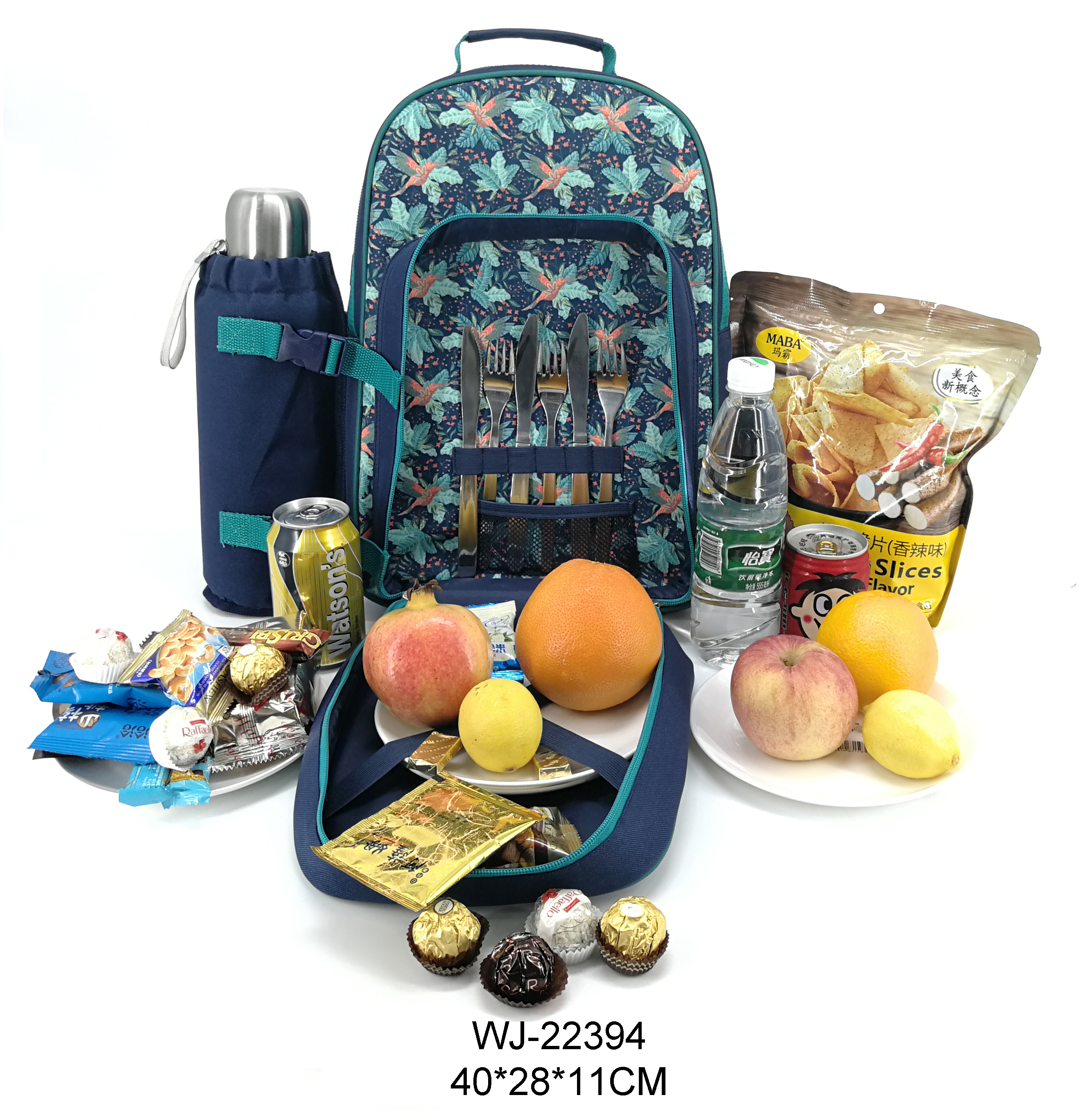 Newest popular style outdoor picnic backpack for 2 person