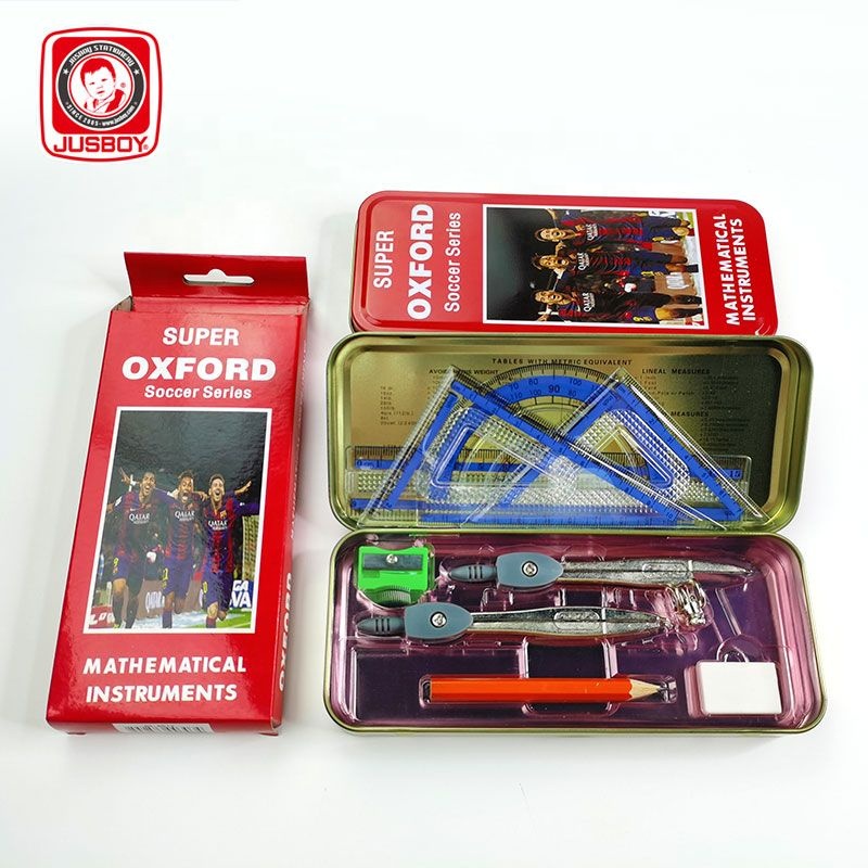 Jusboy 9pcs mathematical compass geometric set