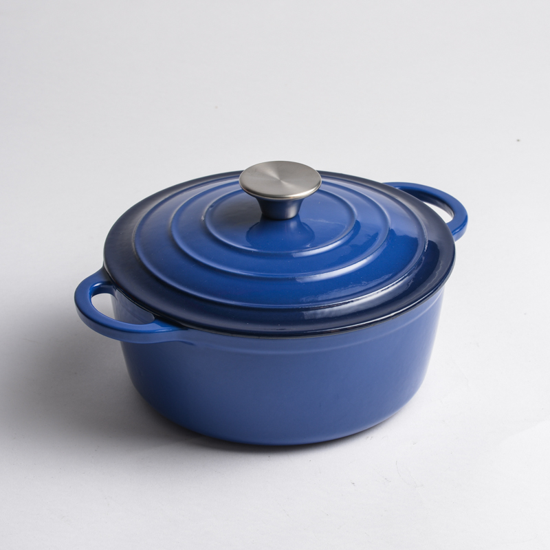 Enamel cast iron casserole