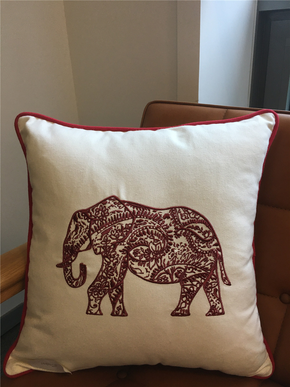 An Embroidered cushion (pillow)