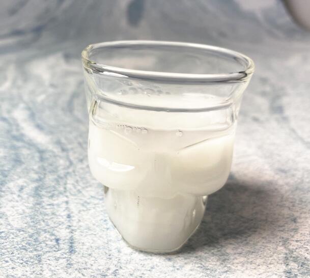 Best Seller Mouth Blown High Borosilicate 75ml skull shape glass shot cup EU standard Dishwasher Safe