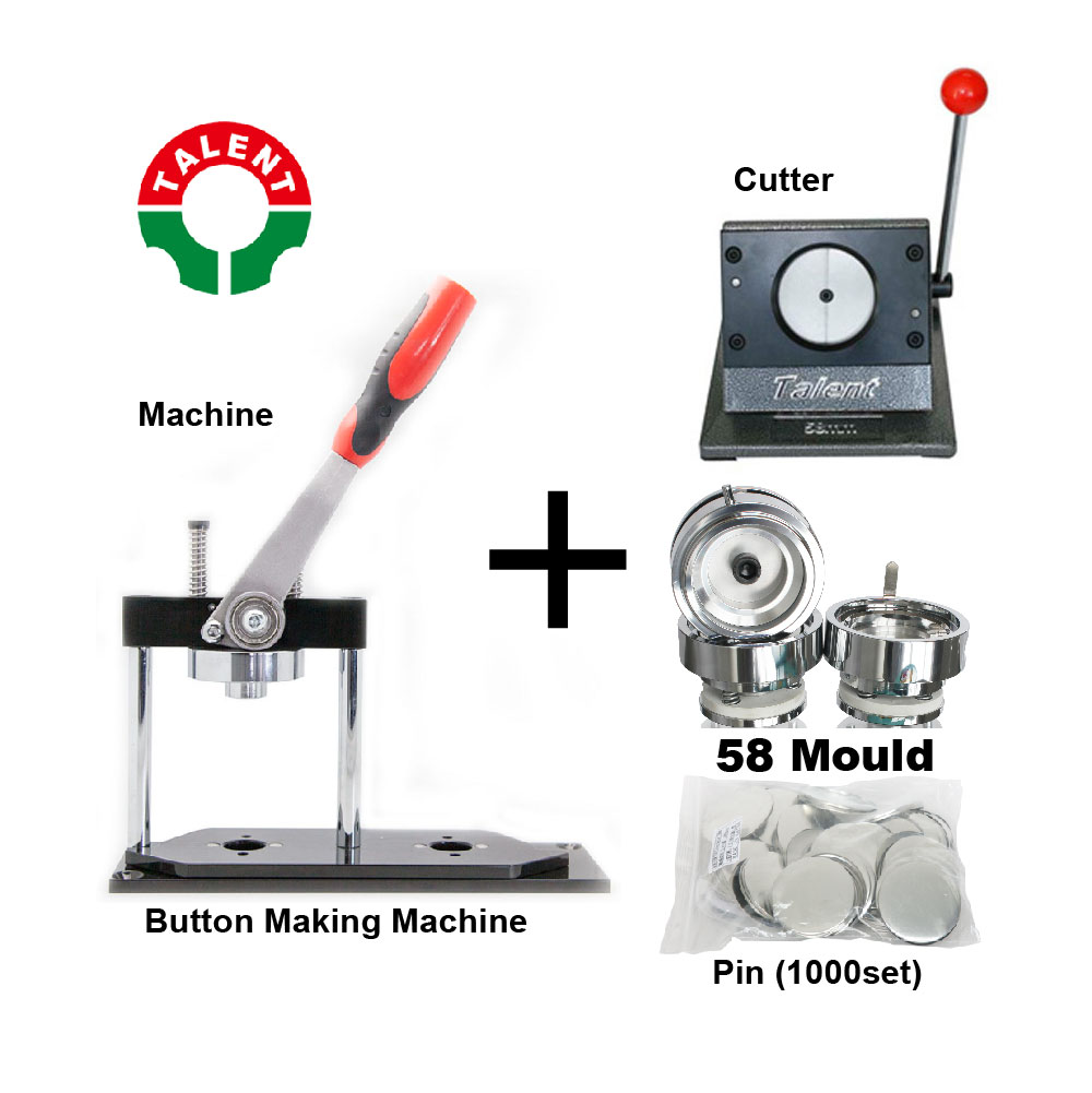 Hot Sale Latest Style High Quality Round Shape 58mm Manual Button Making Machine Button Maker Kit