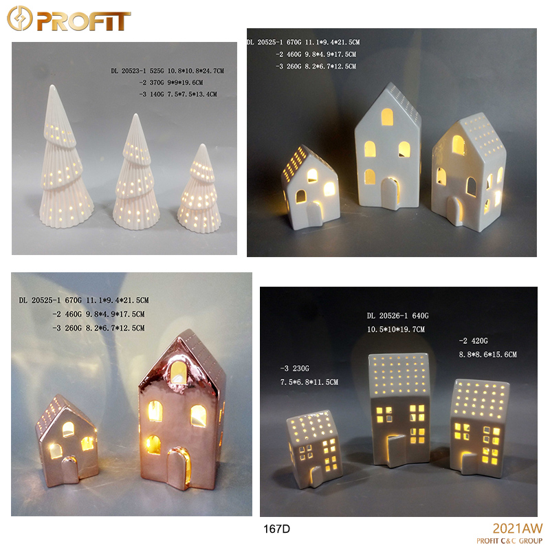 ceramic xmas house