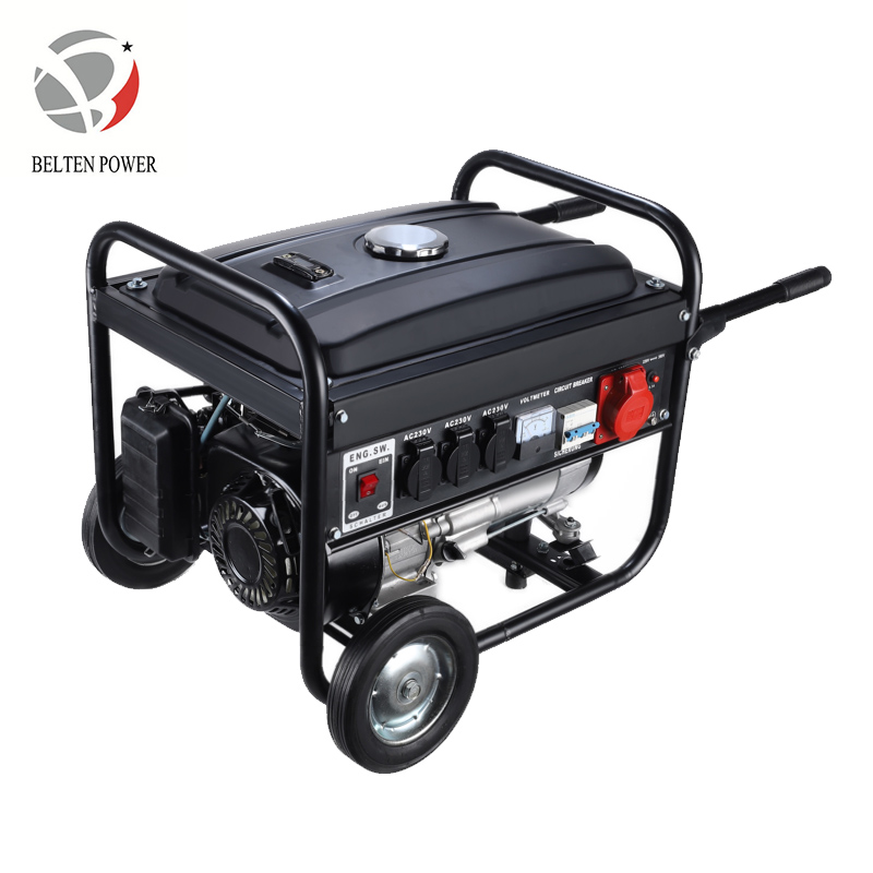 3KW 220V/380V 50HZ three phase hand start gasoline generator