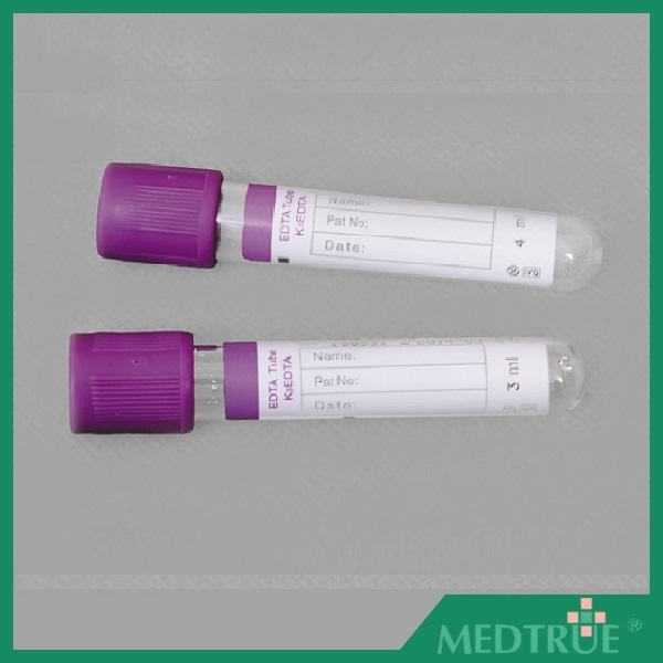 Medical Disposable Vacuum EDTA Blood Tube