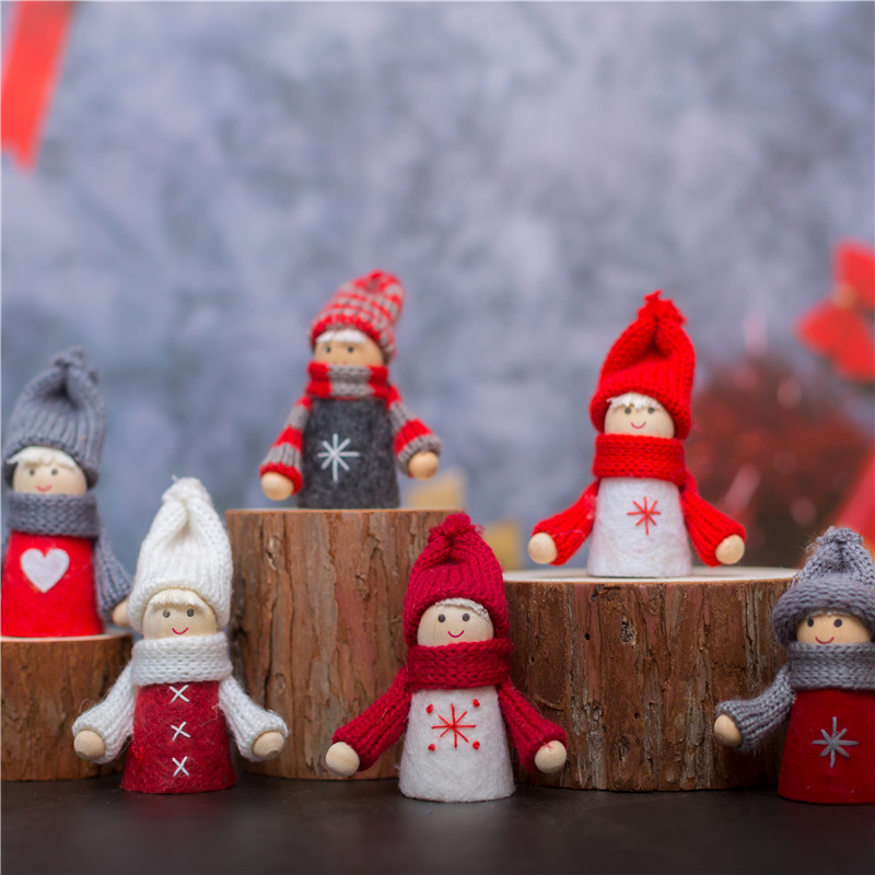 Felt Christmas Hanging Decorative Items Christmas Gifts Cute Felt Christmas Dolls