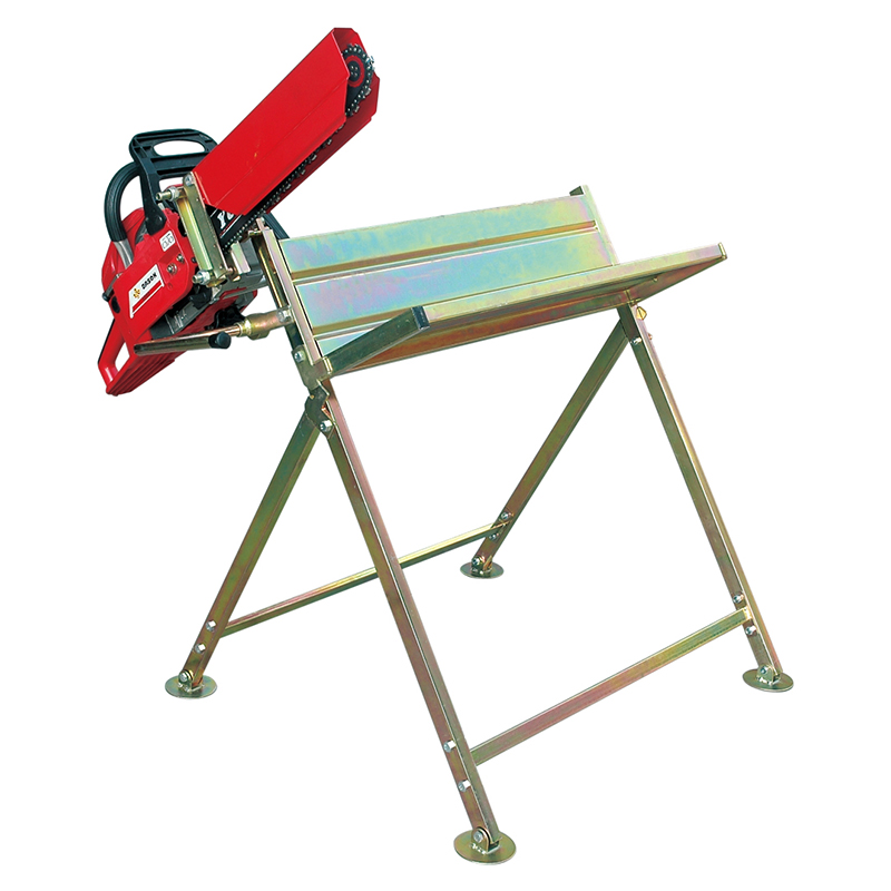 Chainsaw stand with holder