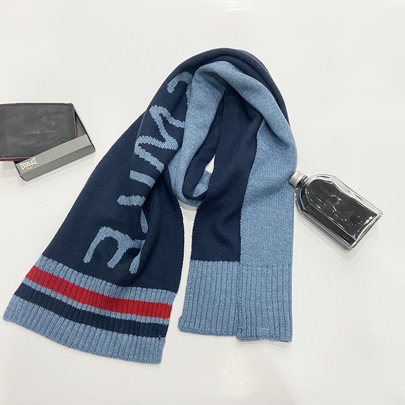 Awgf-200623 Mens Slogan Scarf Knitting Scarf Soft Scarf