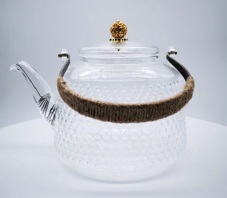 Borosilicate glass teapot