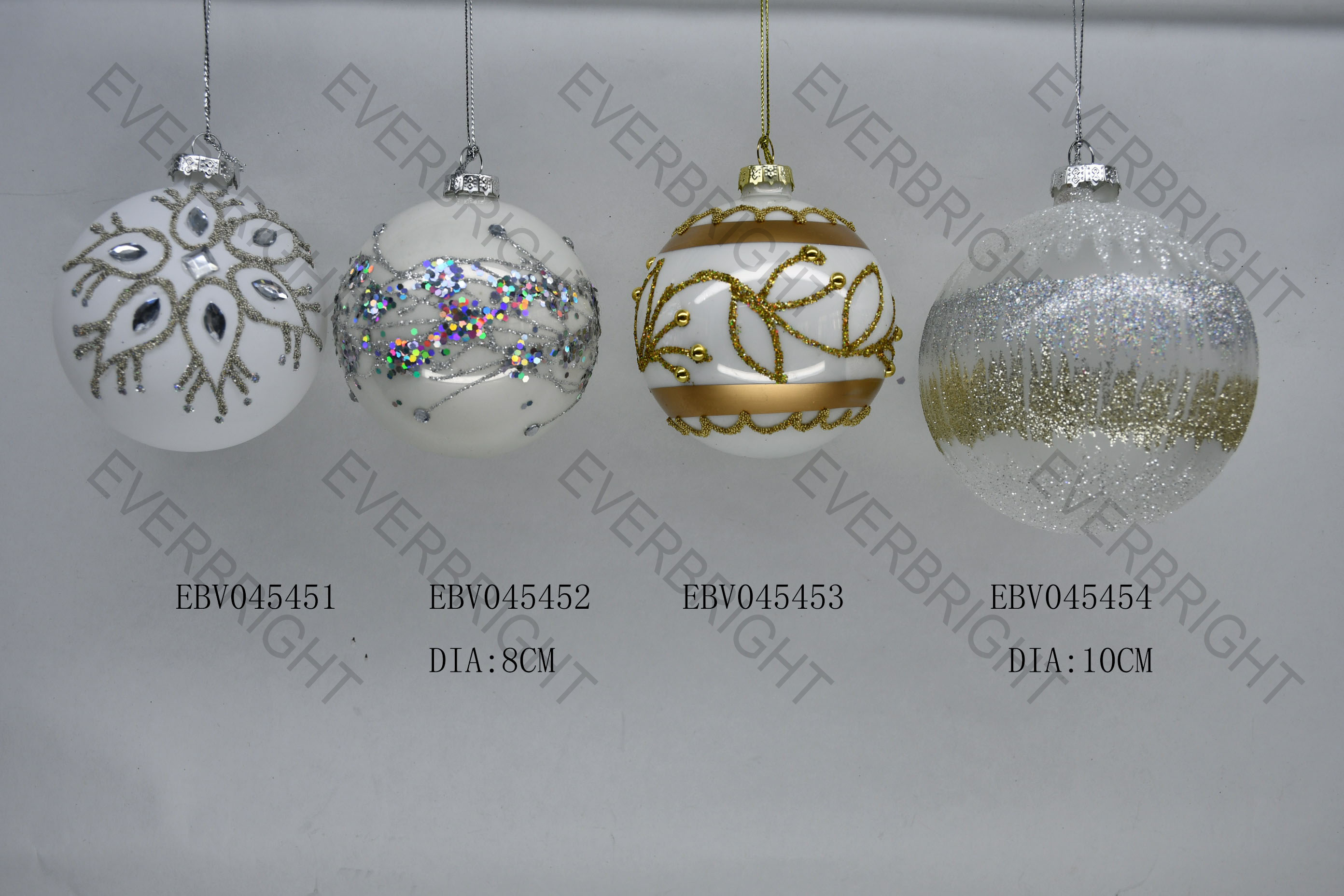 Christmas glass ornament