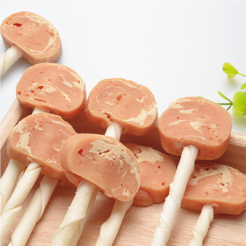 Pet Products food snack pet treats Tasty omelet Chicken & Codfish Lollipop