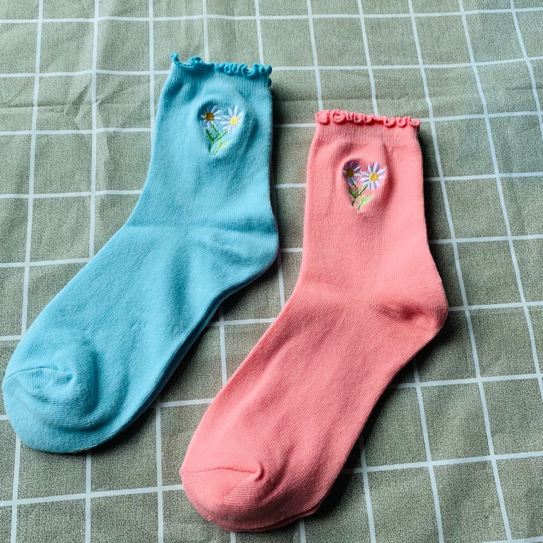 Ladies Embrodiery Socks