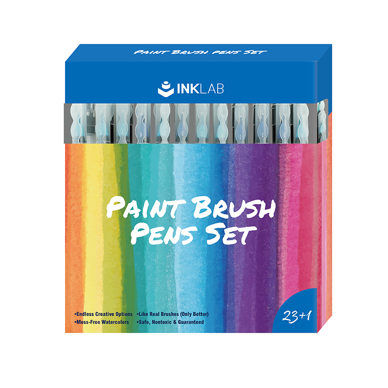 Paint brush pens set