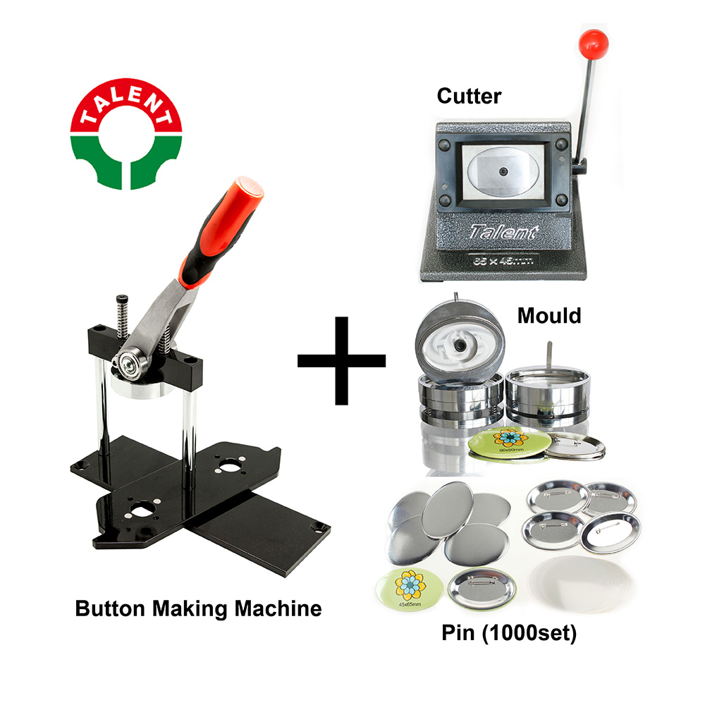 Hot Sale Latest Style High Quality Oval Shape 45x65mm Manual Button Making Machine Button Maker Kit