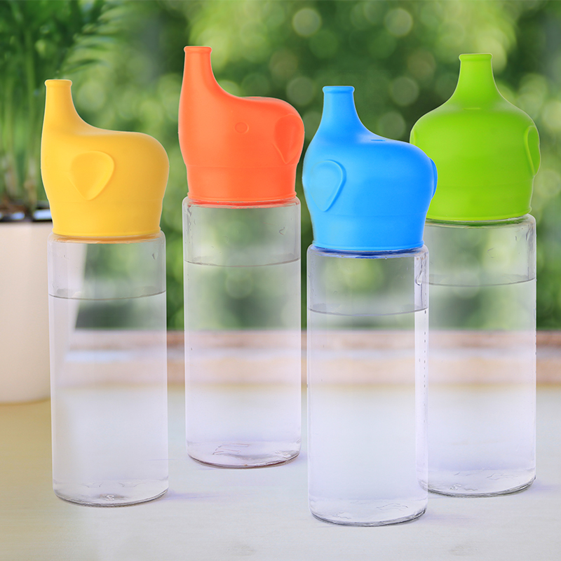 BPA FREE Silicone Elephant Baby Healthy Silicone Sippy Lids