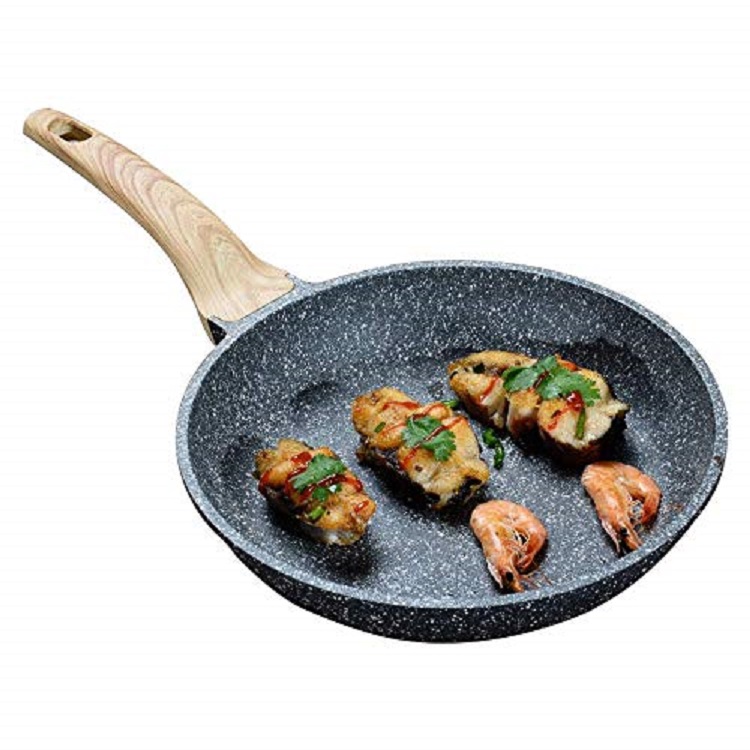 Die-cast aluminum fry pan-G style