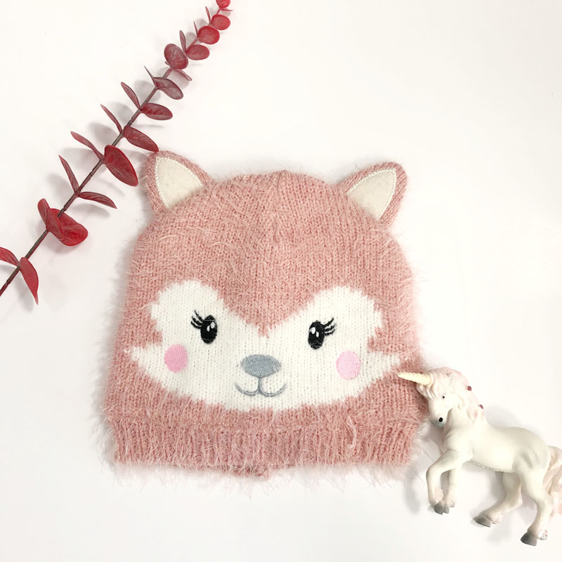 Wz200155 Girls Animal Beani Hat