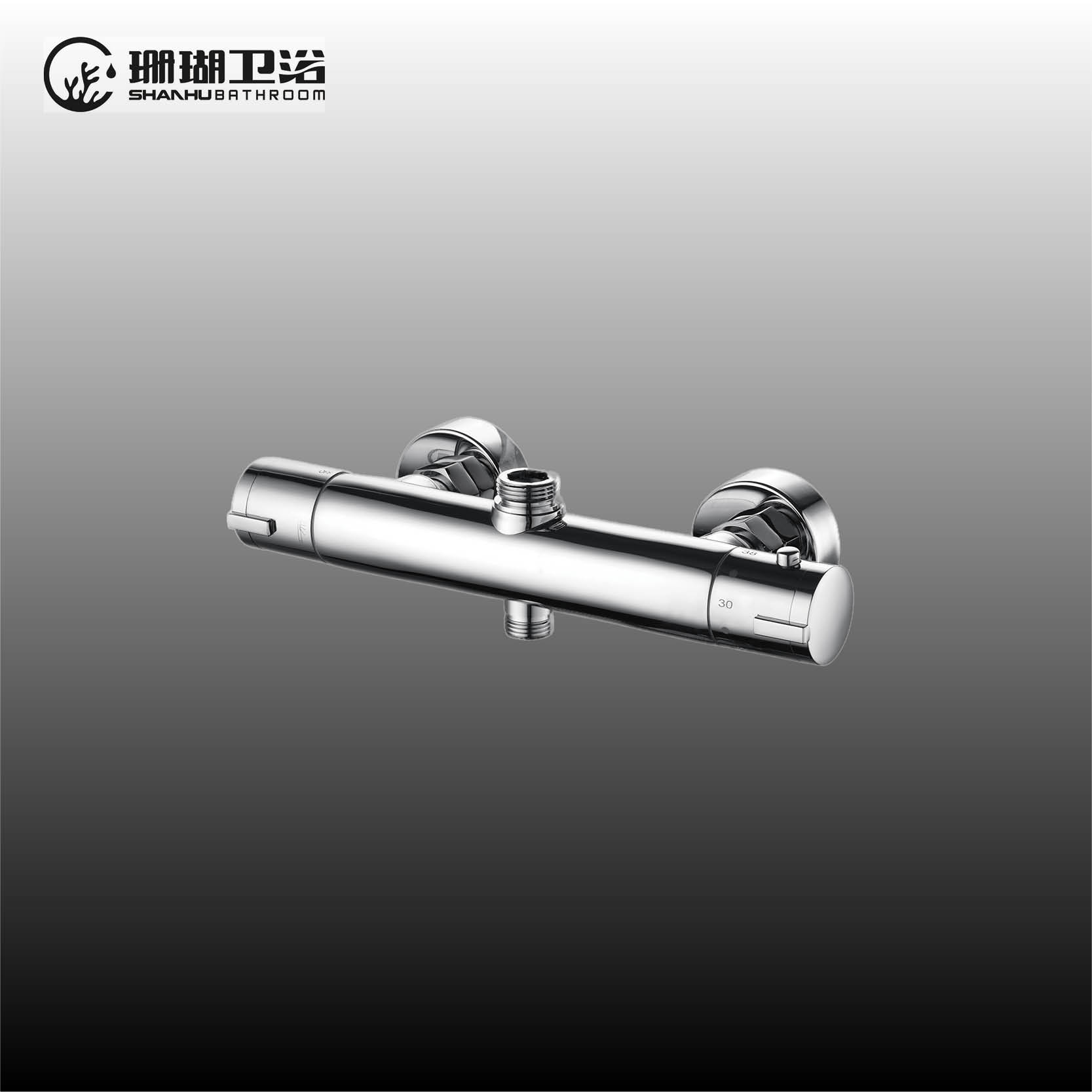 Exposed thermostatic bar vavle