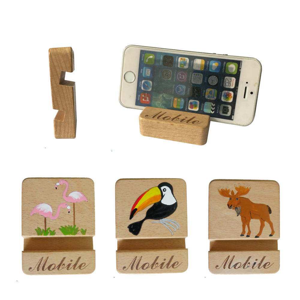 Wood Mobile Holder