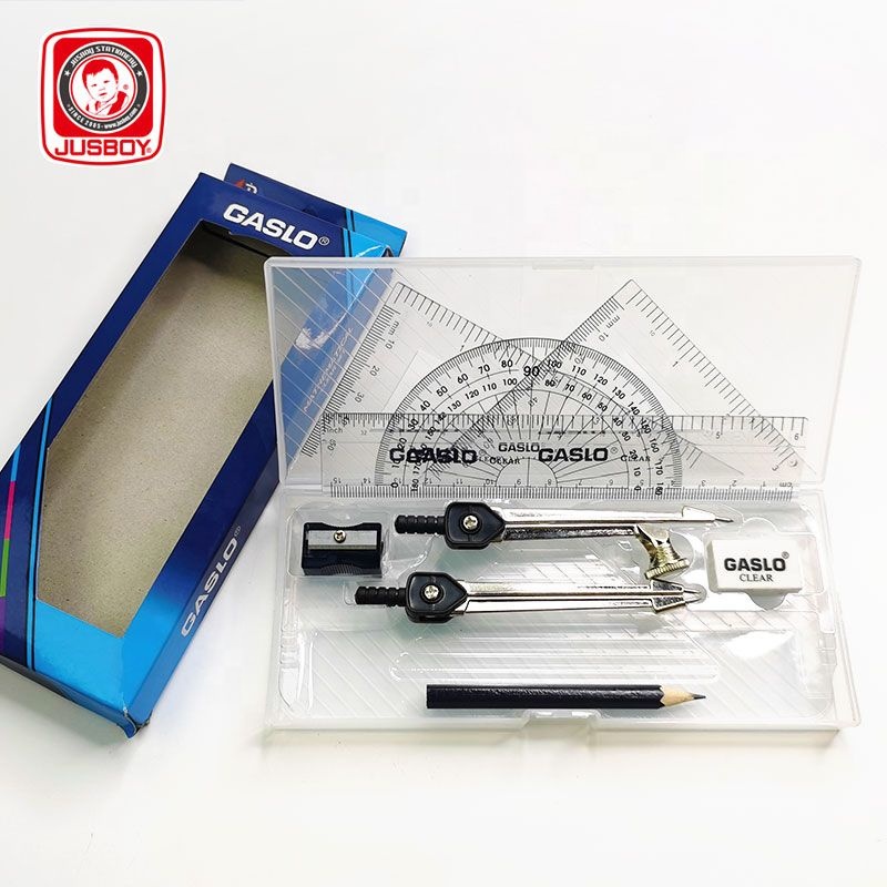 Jusboy high quality mathematical stationery set drawing tools