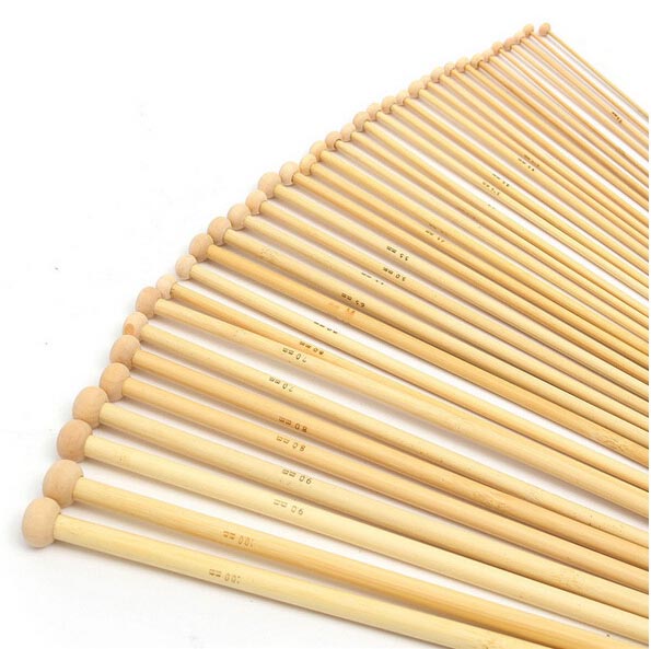 Natural Bamboo Crochet Hooks Set