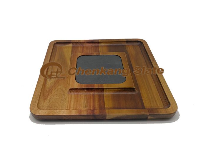 Slate And Wood Cheese Tray