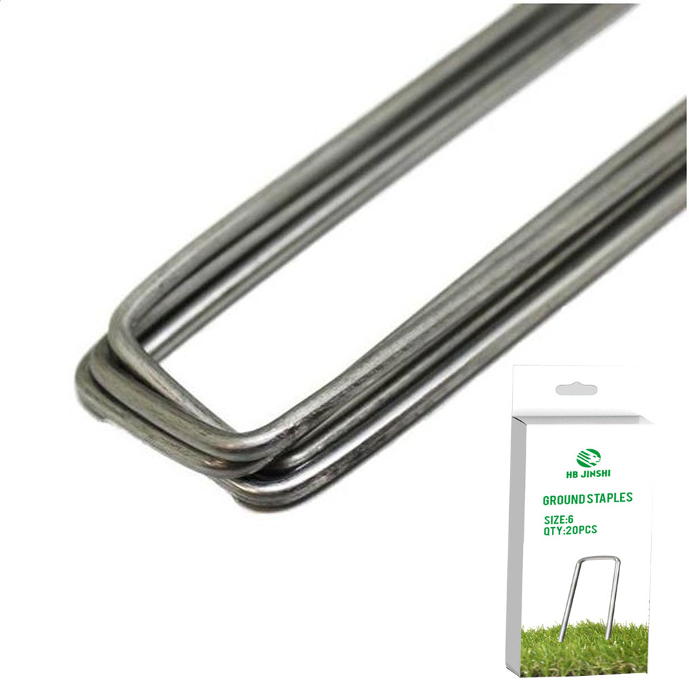 Galvanized sod staples u pins grass securing pin Turf Nail u pegs u staples u stakes