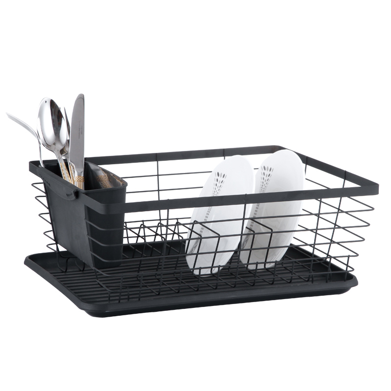 Kitchen Drying Dish Rack Plates Bowl Cup Storage Organizer Holder Tray Tableware Shelf Single Layer Organizar Cabinet Basket
