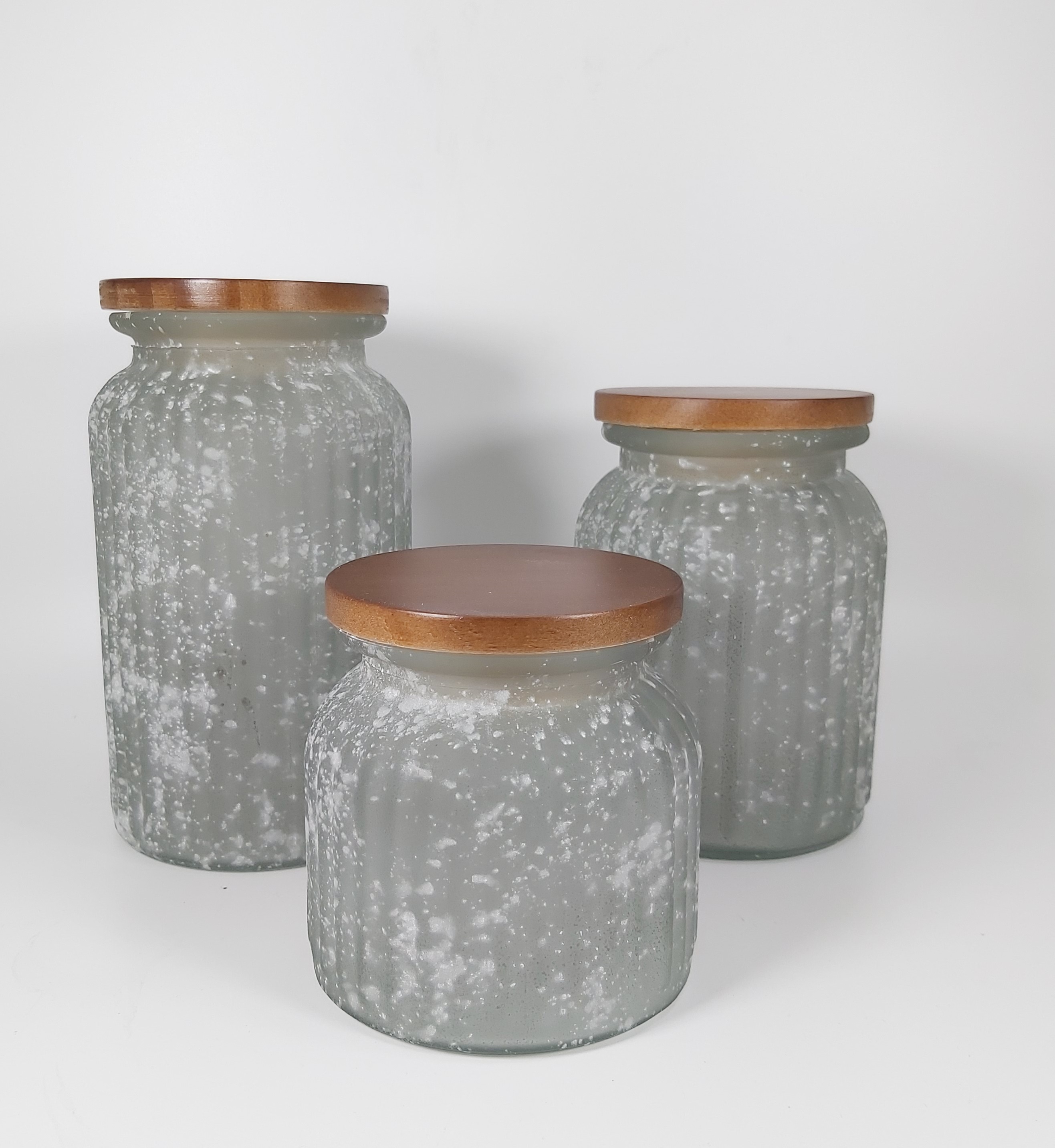 Storage jar with wooden lid