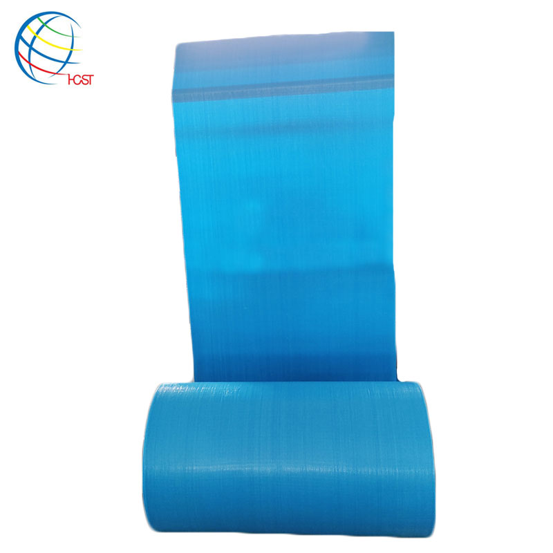 100kg 50kg black pp woven polypropylene bag on roll for garbage corn feed packing