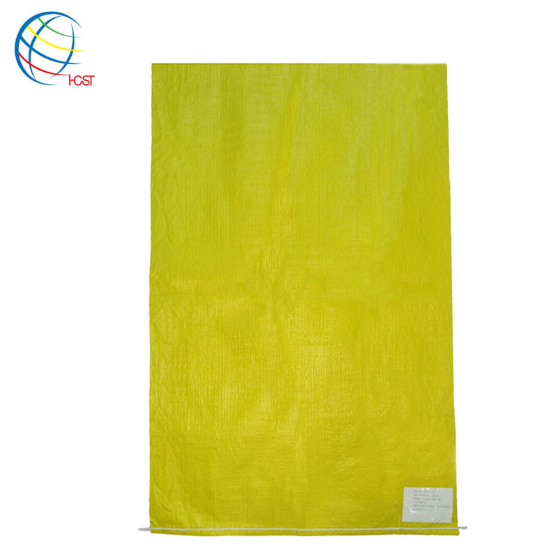 100kg Large Capacity Yellow Printed PP Woven Maize Grain Packing Bags 50kg