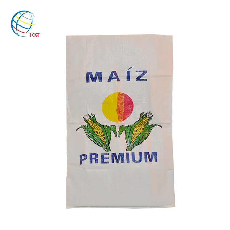 100% virgin material customize logo printng pp woven maize bag for corn