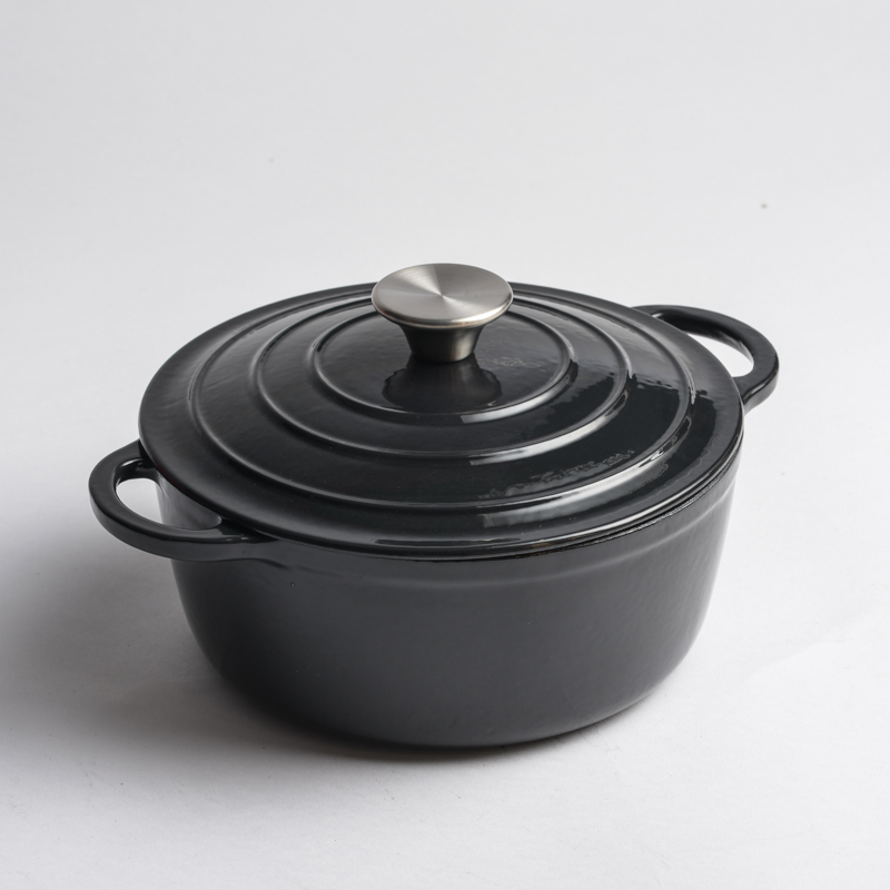 Enamel cast iron casserole