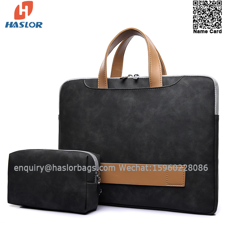 08# Laptop Sleeve 15.6 inch Laptop Case with Small Bag Water-Resistant Shockproof Protective Case Laptop handbag for HP MacBook Lenovo Acer