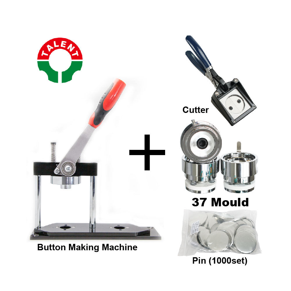 Hot Sale Latest Style High Quality Round Shape 37mm Manual Button Making Machine Button Maker Kit