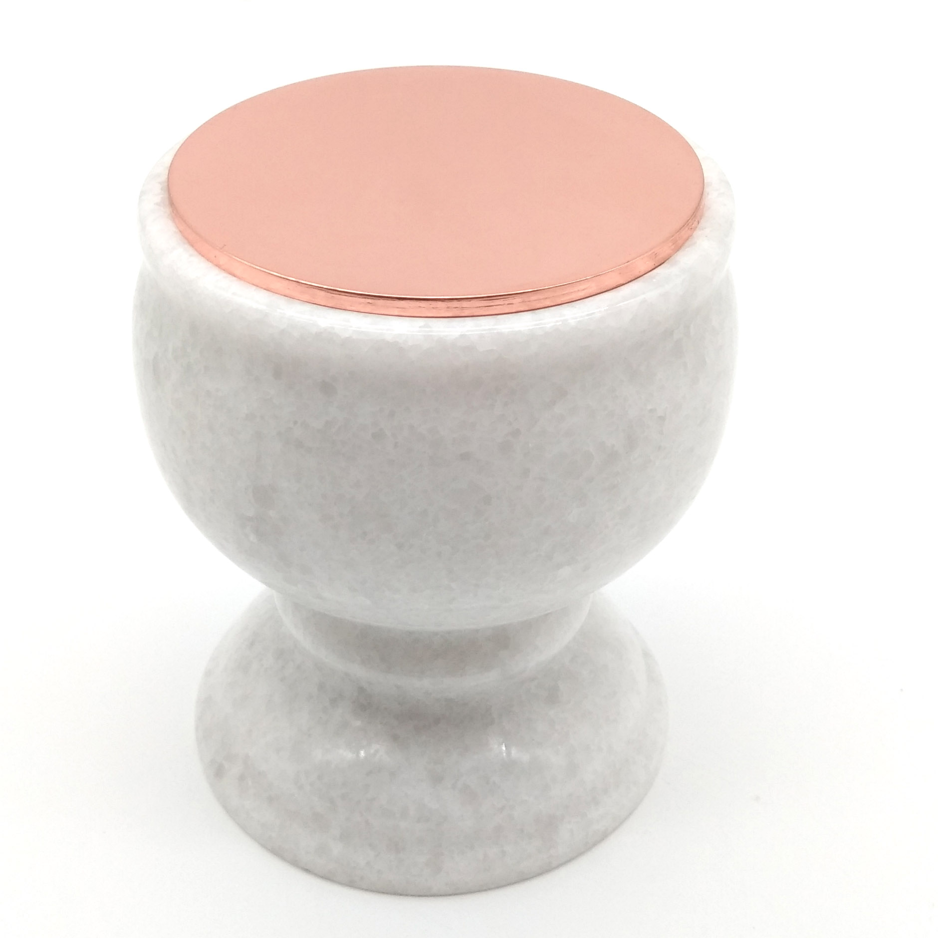 Marble Candle Jar with Lid