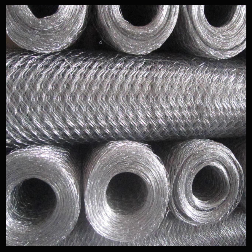 1/2"x1/2"x1x10m Galvanized Hexagonal Wire Mesh