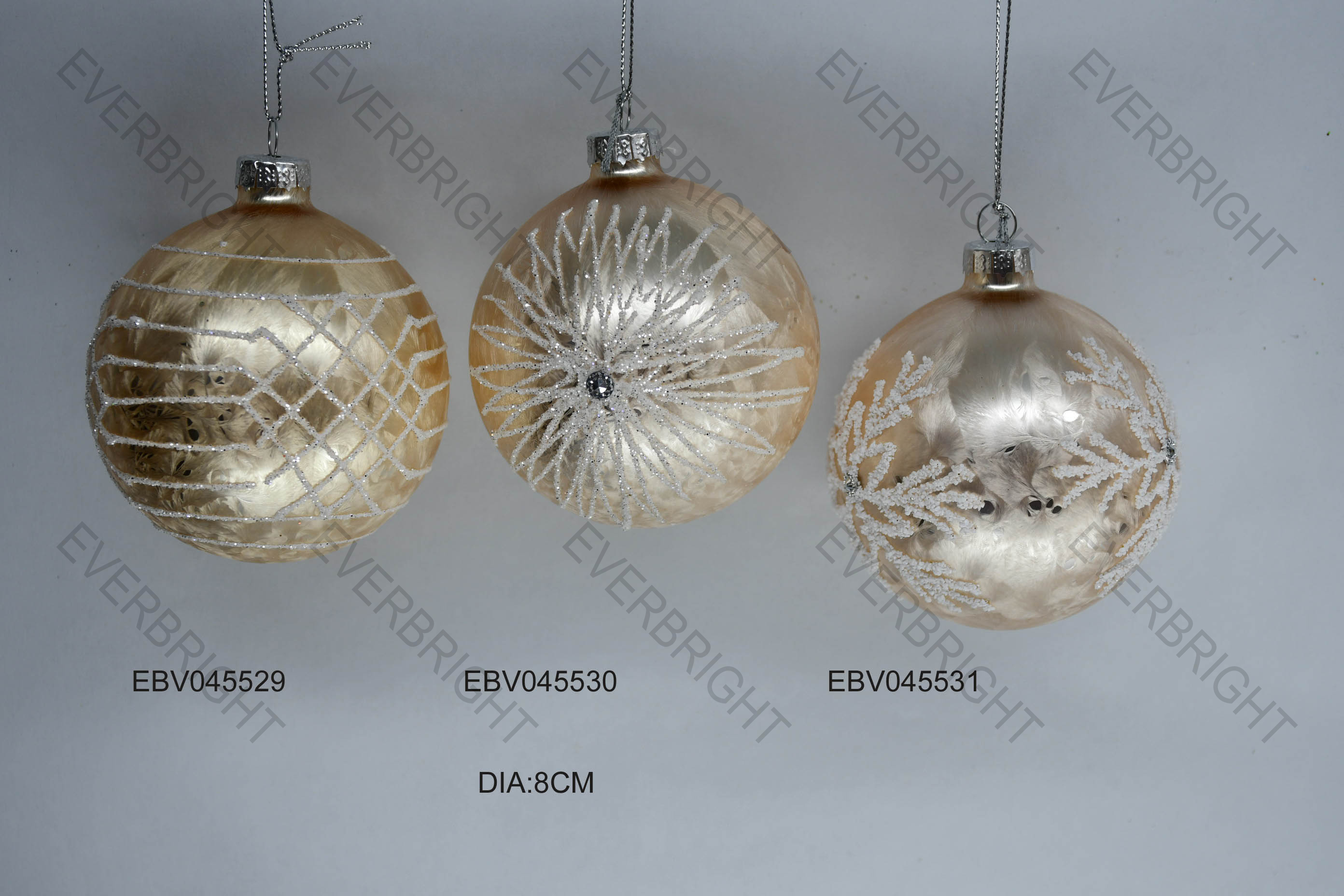 Christmas glass ornament