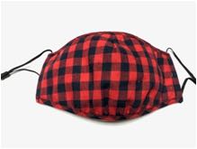 ladyies and mens woven fabric mask with individual filter insert